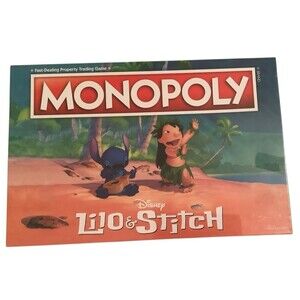 Lilo Stitch Disney Monopoly Sealed With Collectible Tokens